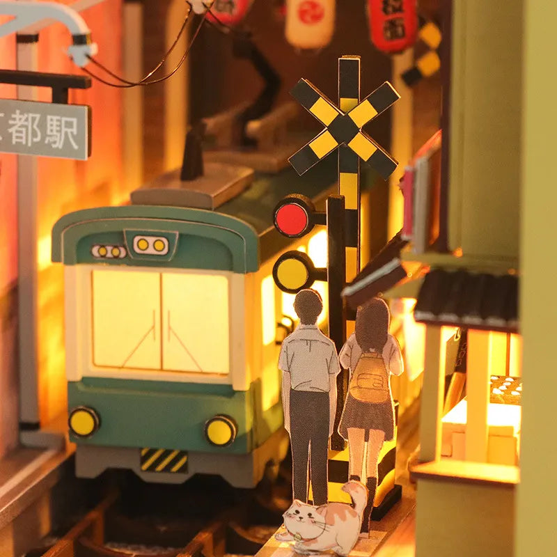 Sakura Holiday Book Nook – DIY Japanese Diorama Kit
