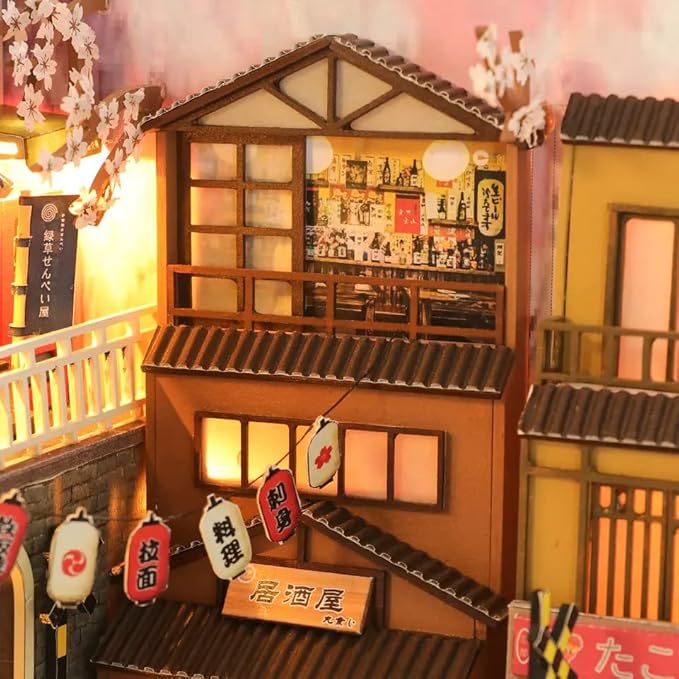 Sakura Holiday Book Nook – DIY Japanese Diorama Kit