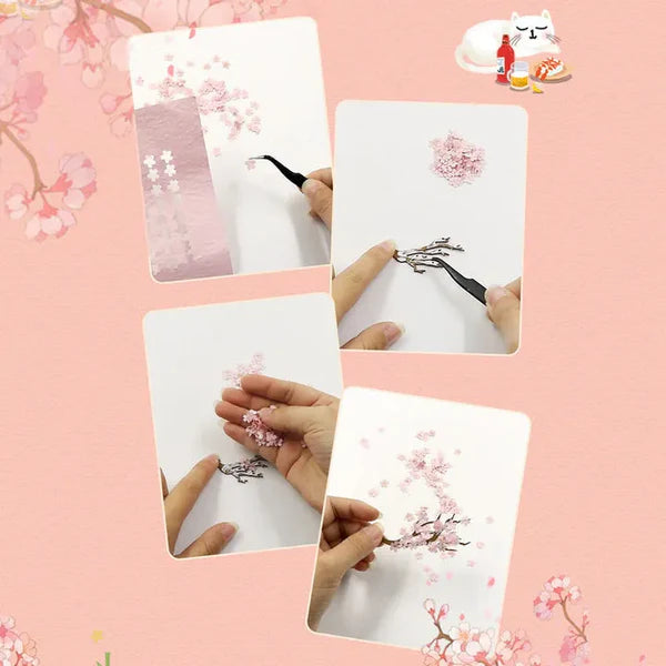 Sakura Holiday Book Nook – DIY Japanese Diorama Kit