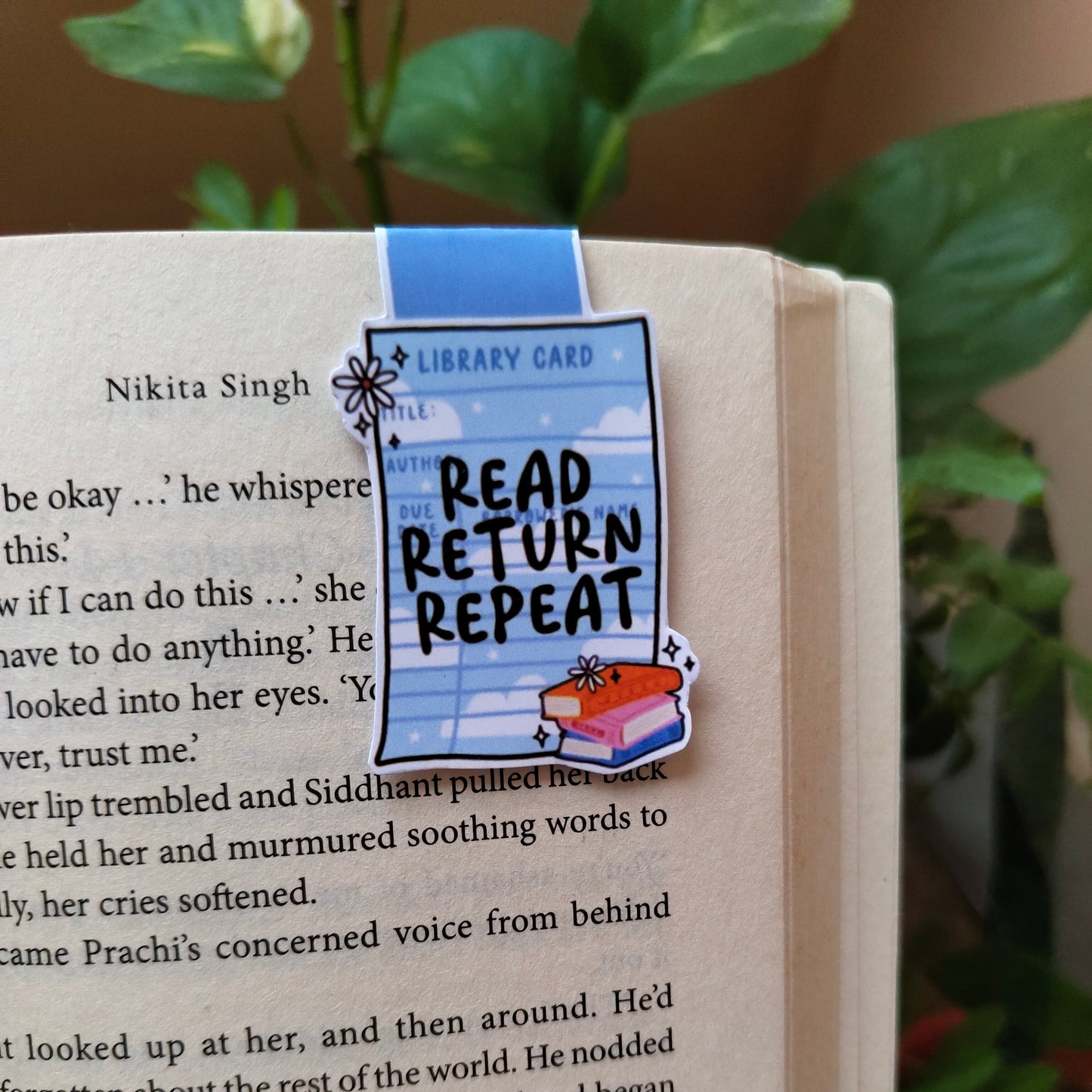 Read Return Repeat Magnetic Bookmark