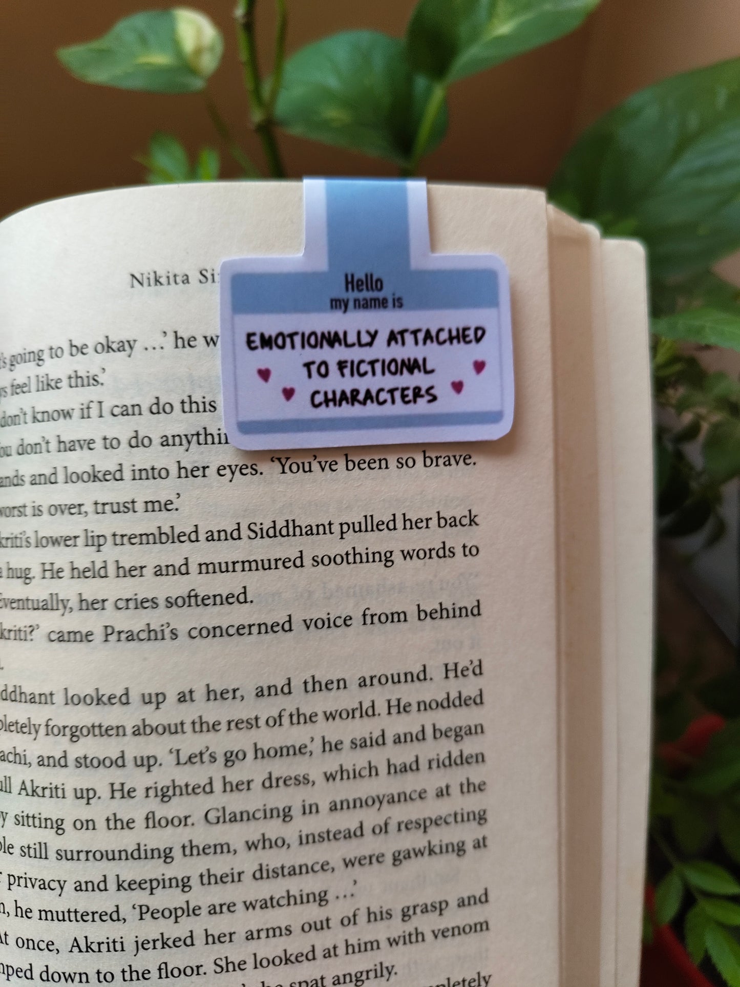 Emotionally Attached to Fictional Characters Magnetic Bookmark