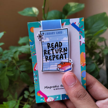 Read Return Repeat Magnetic Bookmark